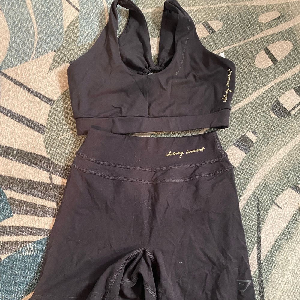Whitney simmons gymshark collection in black.